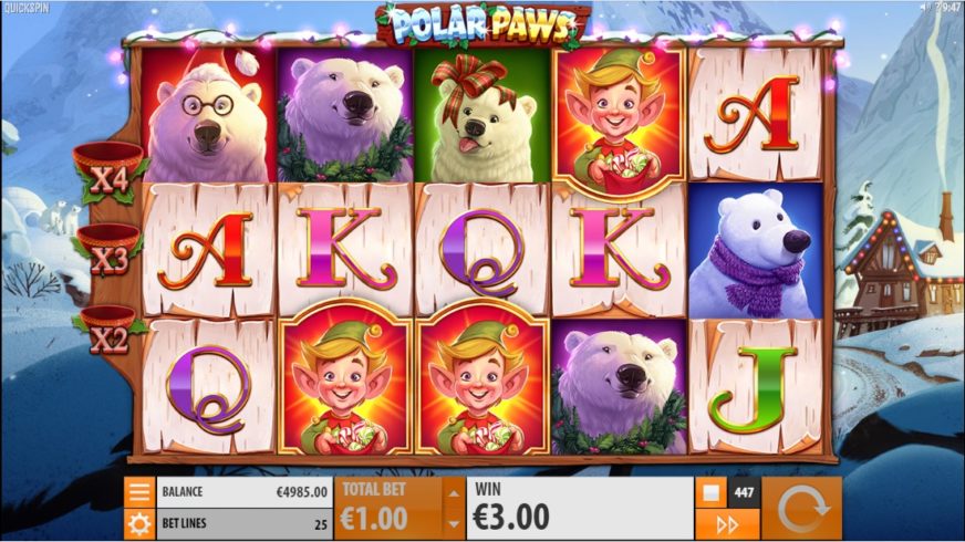 Polar Paws slot screen 3