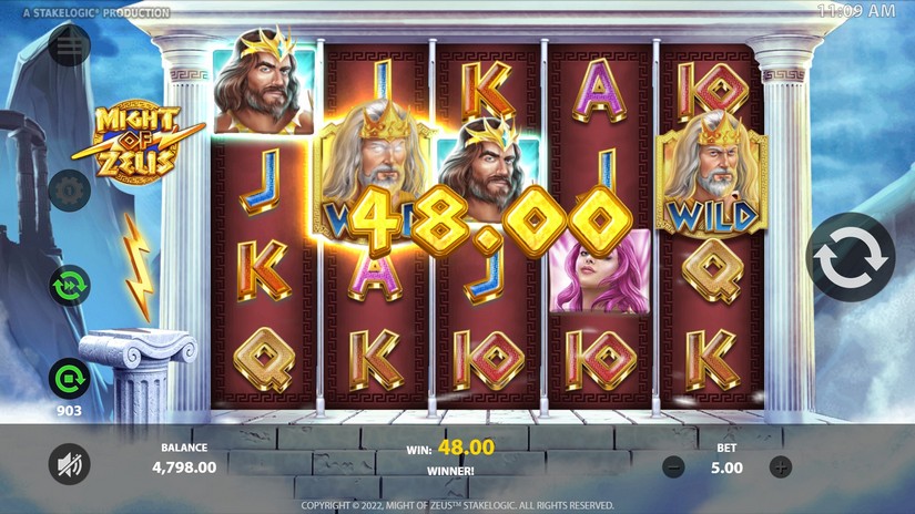 Might of Zeus slot screen 4