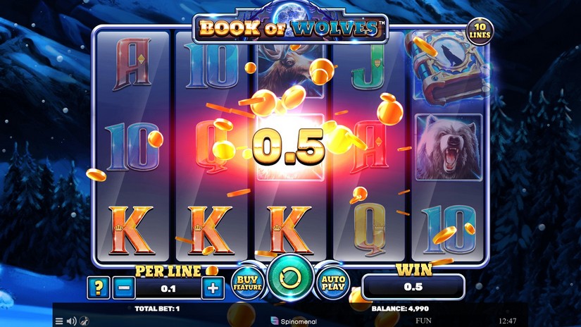 Book Of Wolves slot screen 2