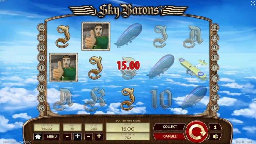 Sky Barrons slot screen 2