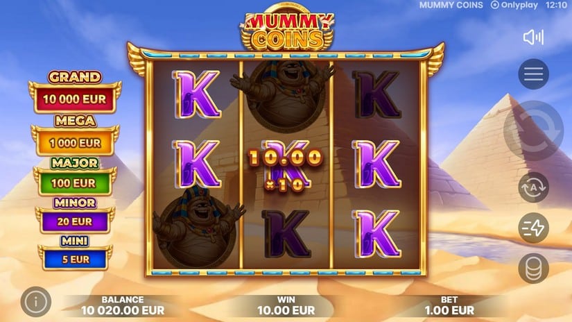 Mummy Coins slot screen 4