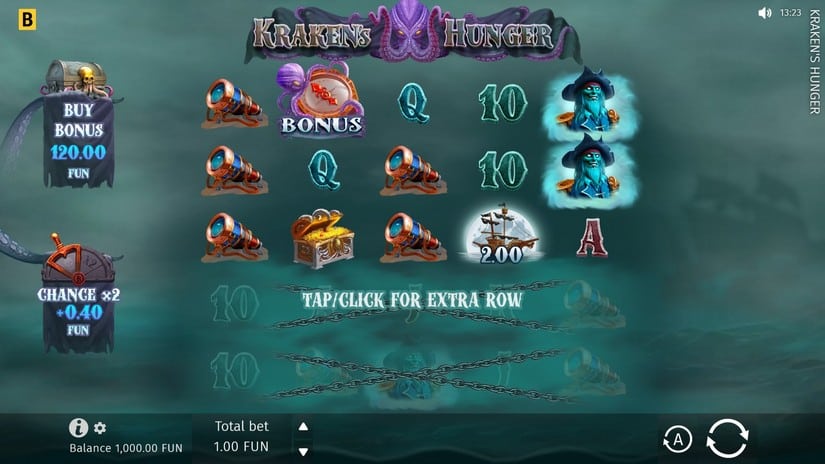Kraken’s Hunger slot screen 1