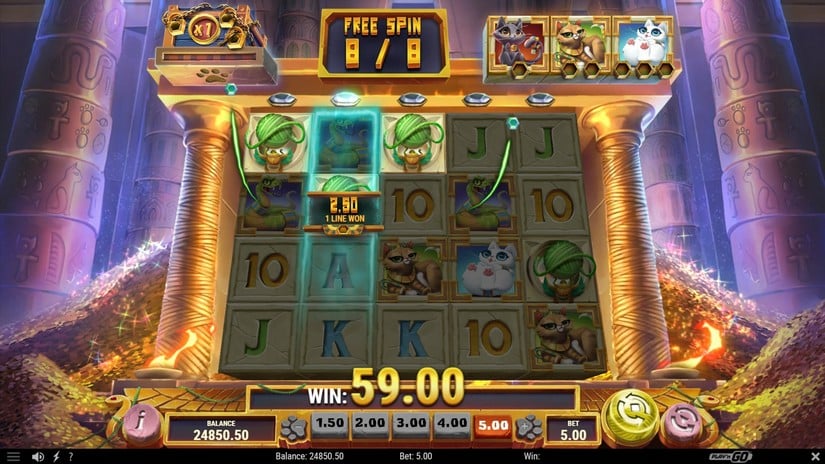 ImmorTails of Egypt slot screen 5