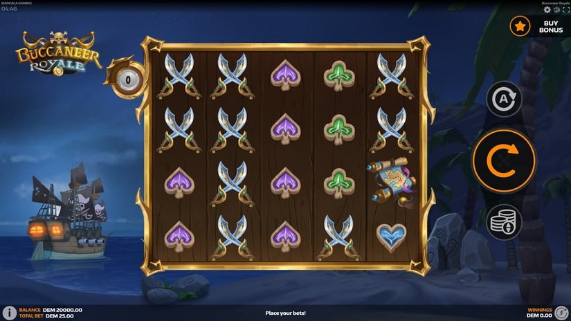 Buccaneer Royale slot screen 1