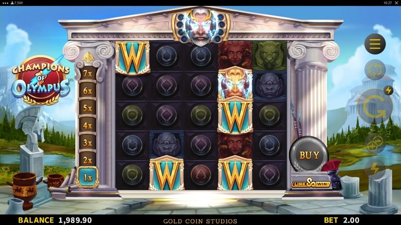 Champions of Olympus slot screen 4