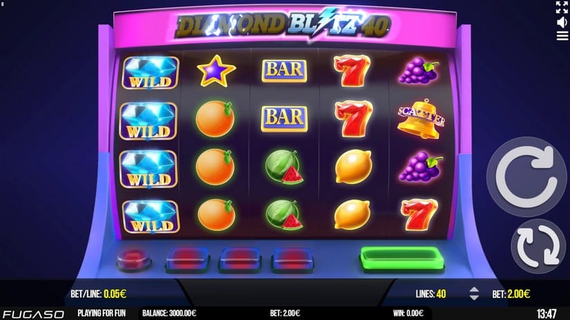 Diamond Blitz 40 slot screen 1