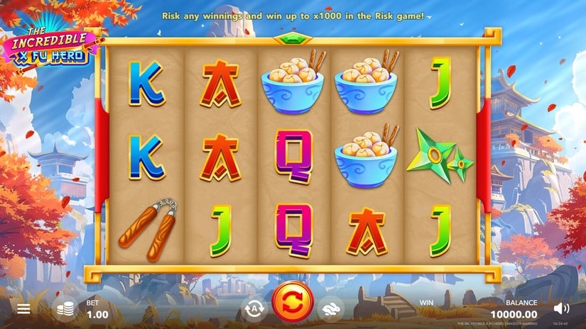 The Incredible X Fu Hero slot screen 1