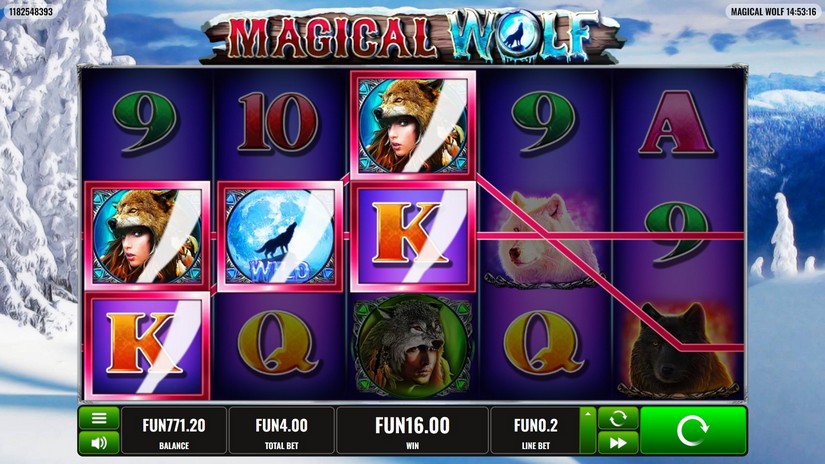 Magical Wolf slot screen 3