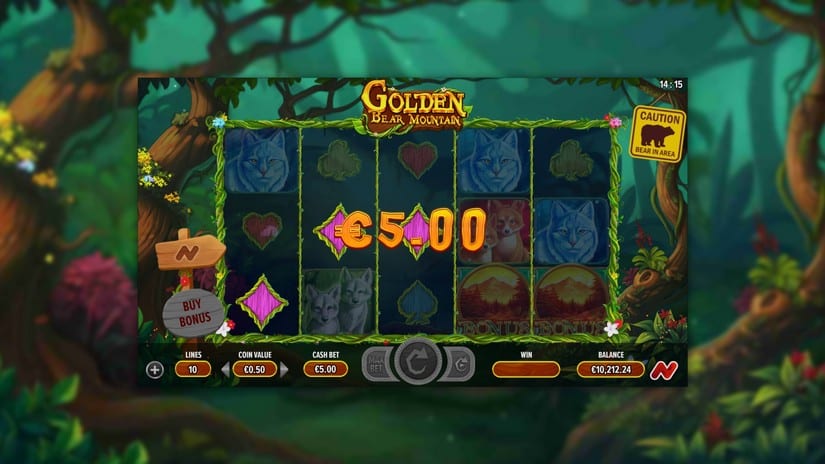 Golden Bear Mountain slot screen 2