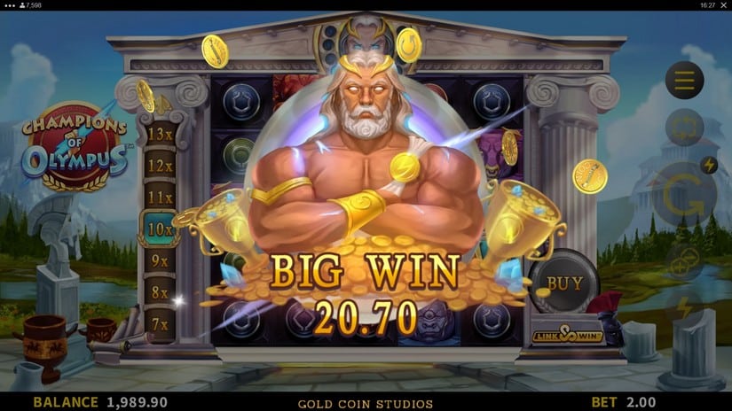 Champions of Olympus slot screen 5