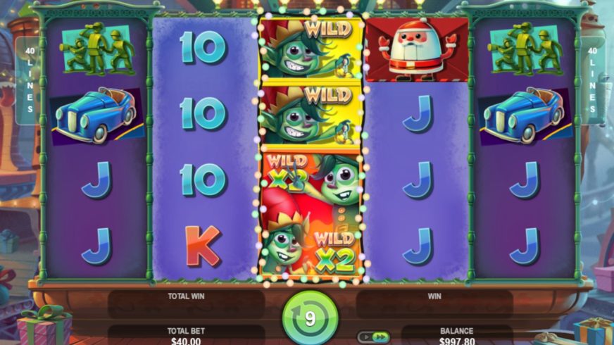 Lucky Xmas slot screen 2