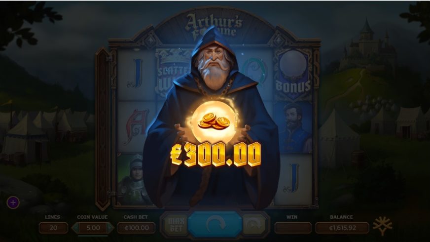 Arthur’s Fortune slot screen 3