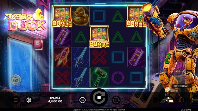 Turbo Duck slot screen 2