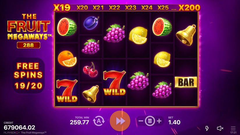 The Fruit Megaways slot screen 4
