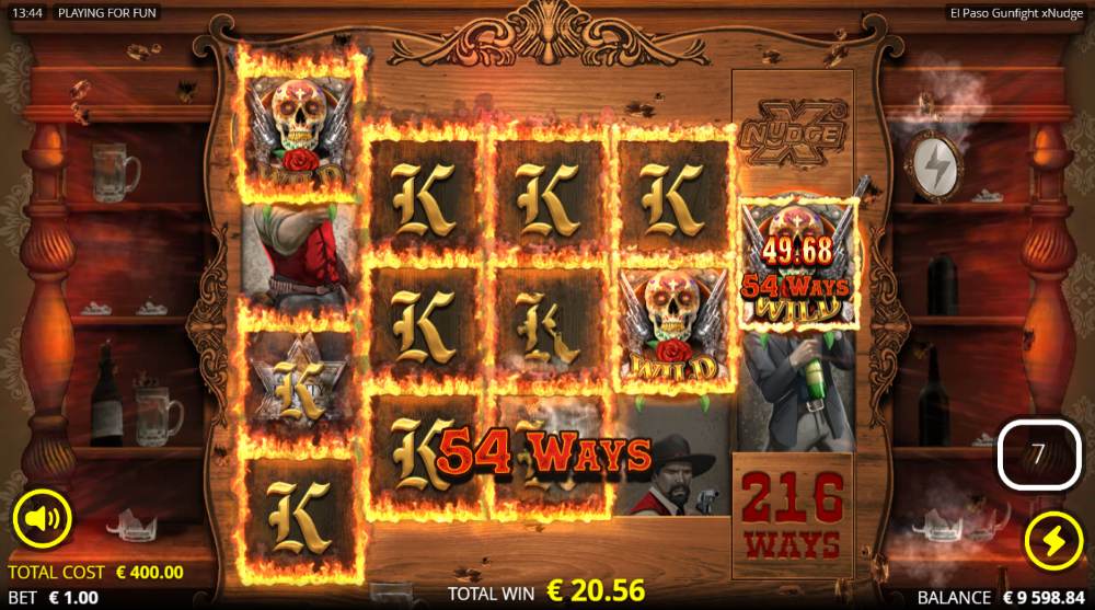 El Paso Gunfight xNudge slot features