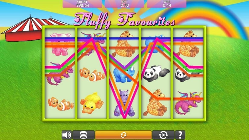 Fluffy Favourites slot screen 2
