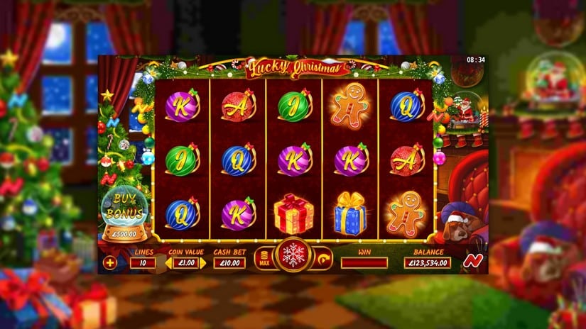 Lucky Christmas slot screen 1