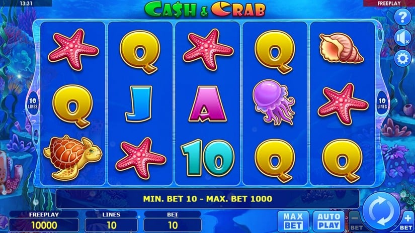 Cash & Crab slot screen 1