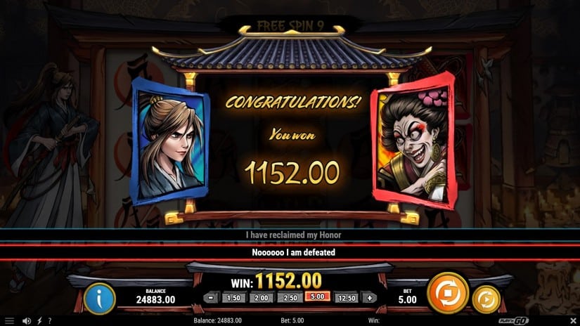 Ronin’s Honour slot screen 9