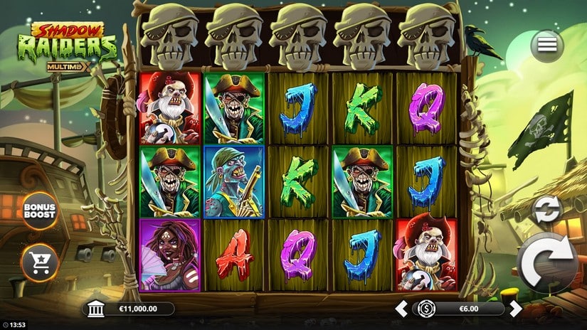 Shadow Raiders MultiMax slot screen 1