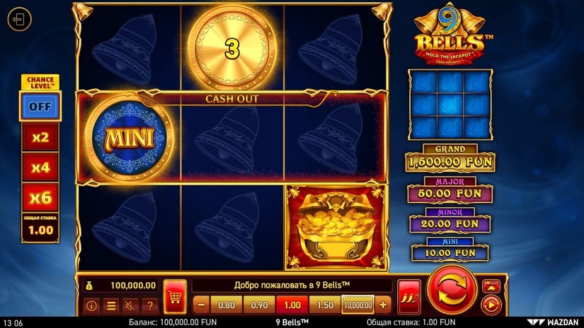 9 Bells™ slot screen 1