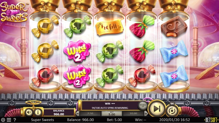 Super Sweets slot screen 2