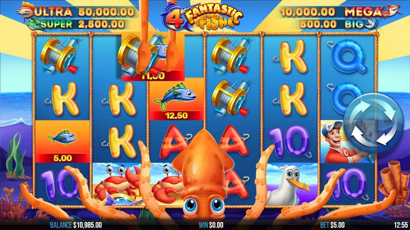 4 Fantastic Fish slot screen 2