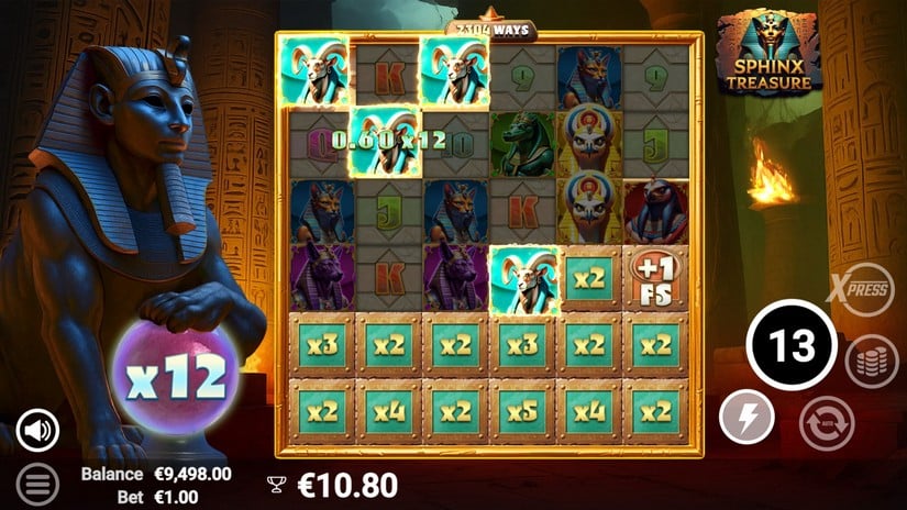 Sphinx Treasure slot screen 3