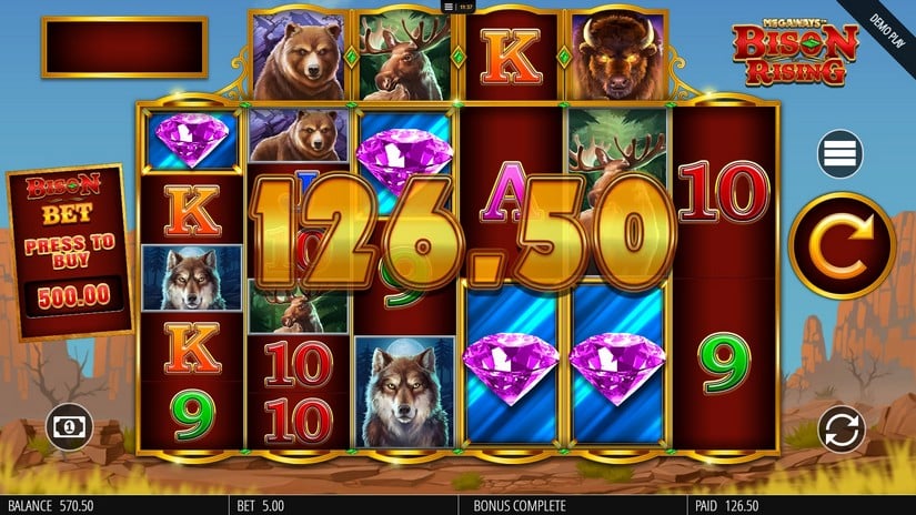 Bison Rising Megaways slot screen 8