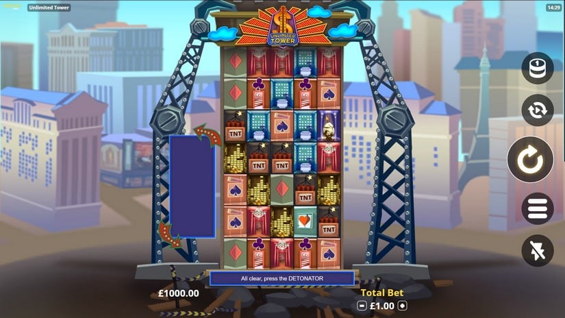 Unlimited Tower slot screen 1