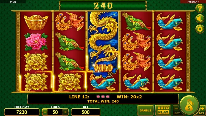 Plenty Dragons slot screen 3