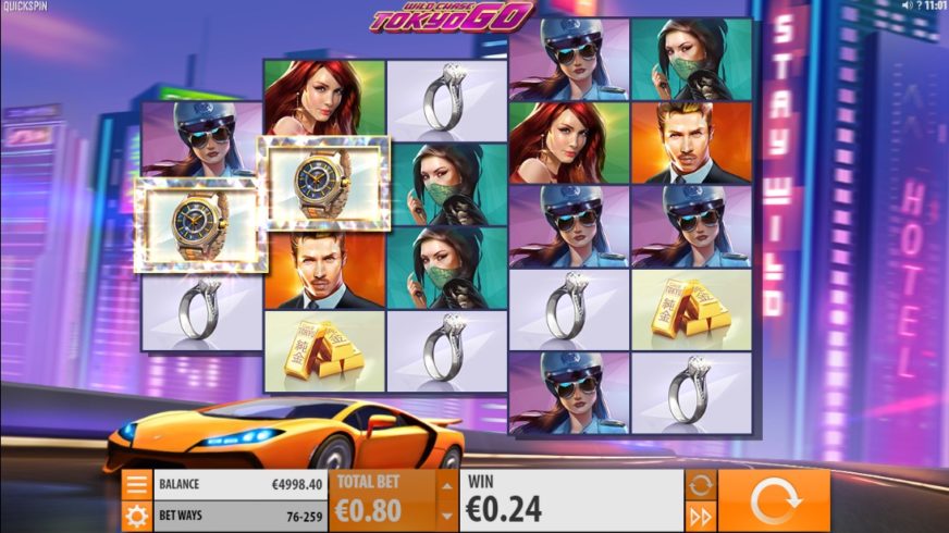 Wild Chase: Tokyo Go slot screen 3