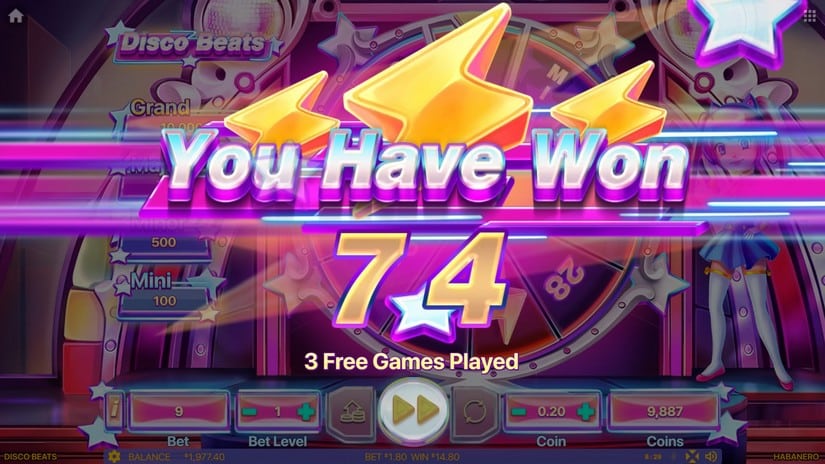 Disco Beats slot screen 6