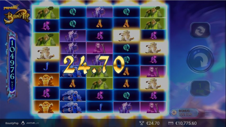 BountyPop slot screen 3