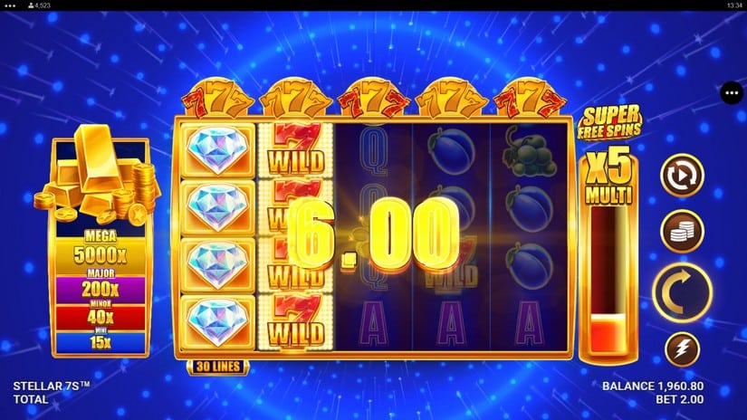 Stellar 7s slot screen 4