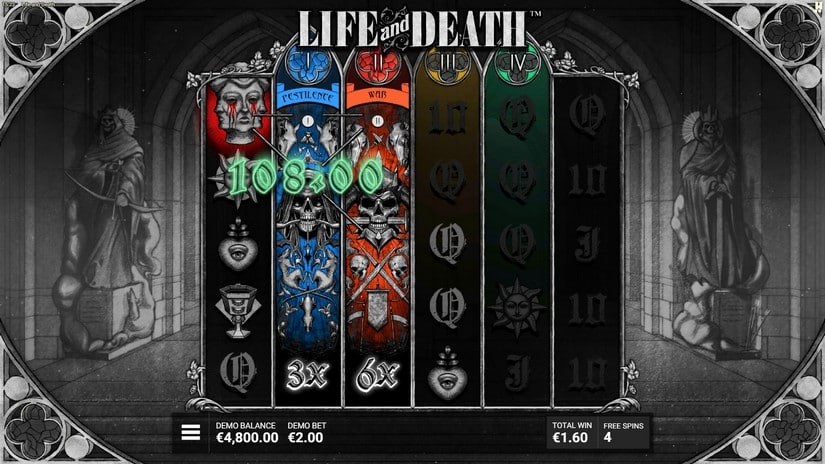 Life and Death slot screen 5