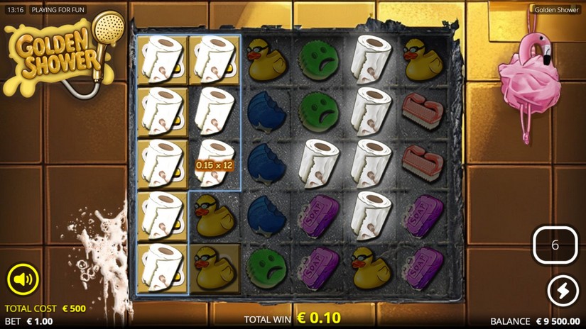 Golden Shower slot screen 4