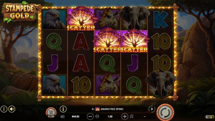 Stampede Gold slot screen 2