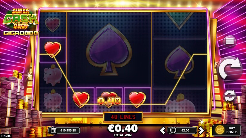 Super Cash Drop Gigablox slot screen 3