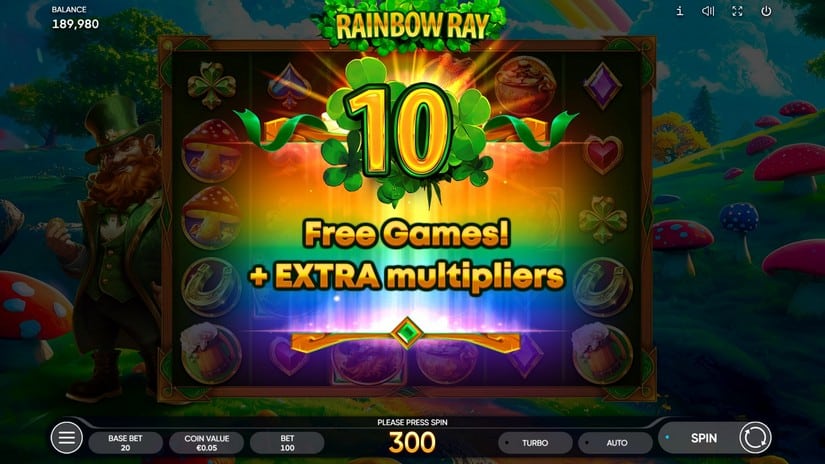 Rainbow Ray slot screen 3
