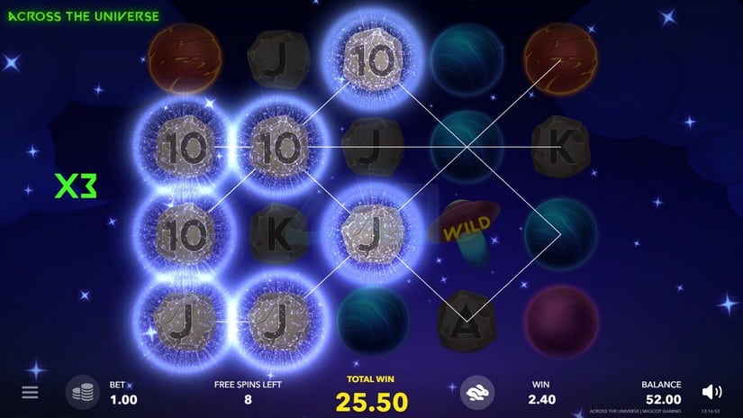 Across The Universe slot screen 4
