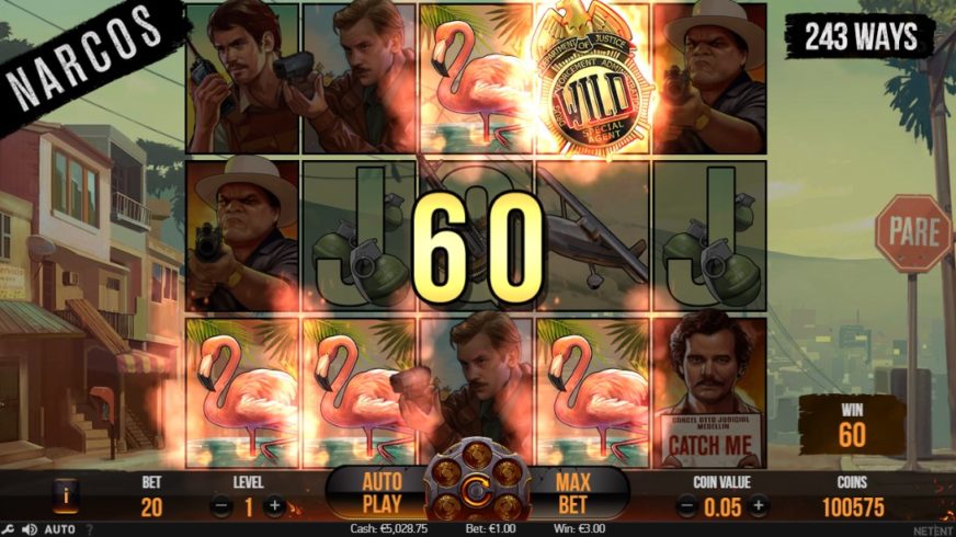 Narcos slot screen 2