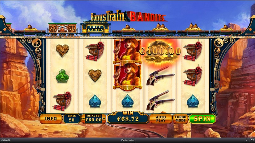 Bonus Train Bandits slot screen 3