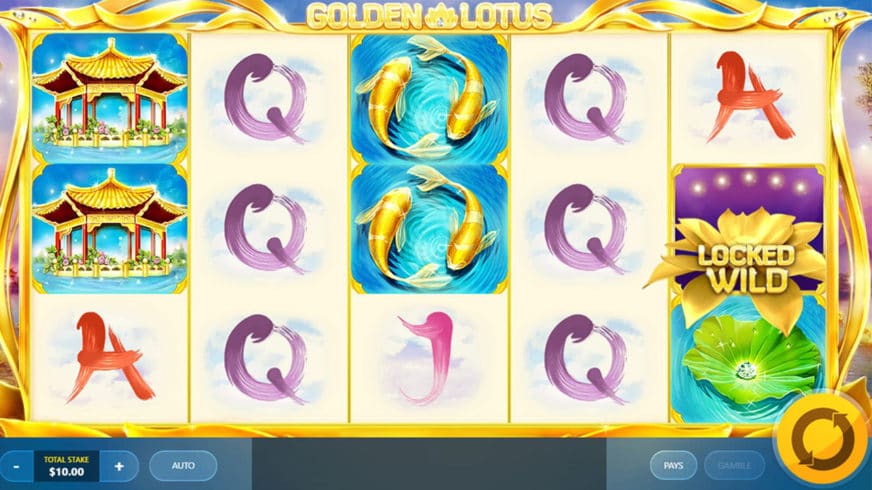 Golden Lotus slot screen 1