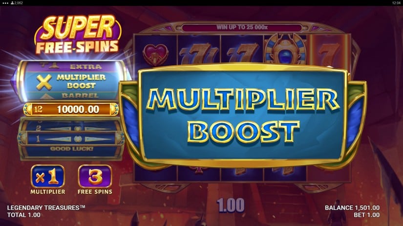 Legendary Treasures slot screen 5