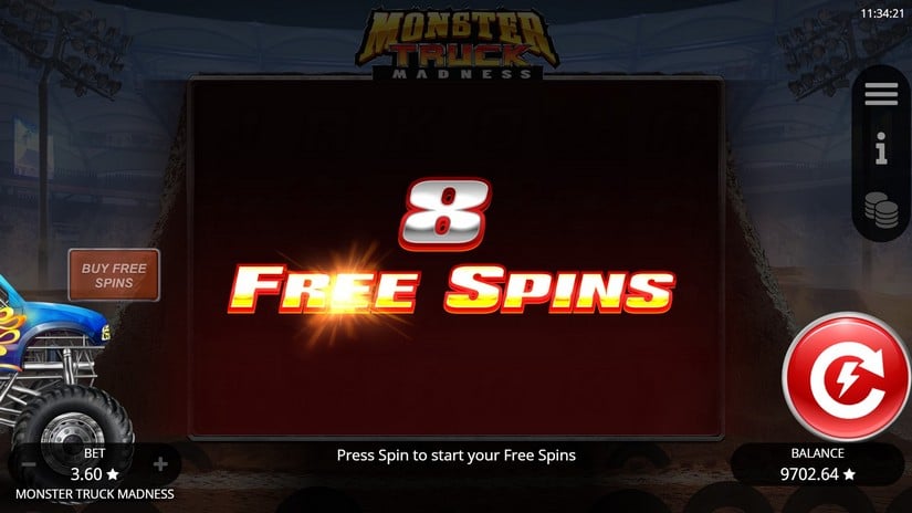 Monster Truck Madness slot screen 4