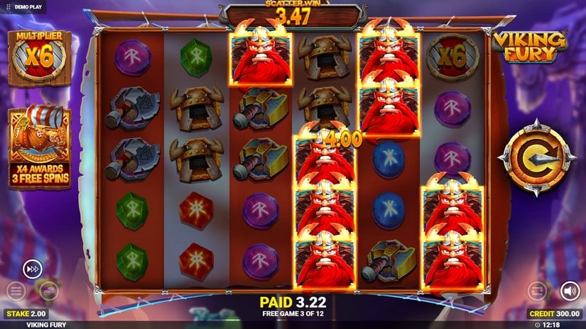 Viking Fury Spinfinity slot screen 3