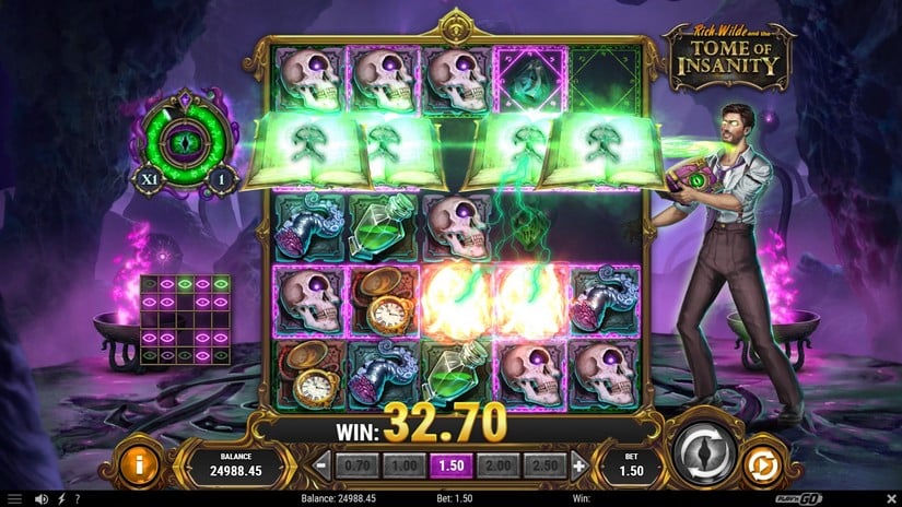Rich Wilde and the Tome of Insanity slot screen 7