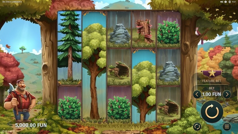 Big Stack Lumberjack slot screen 1