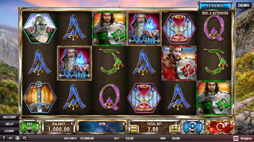 Knights slot screen 3